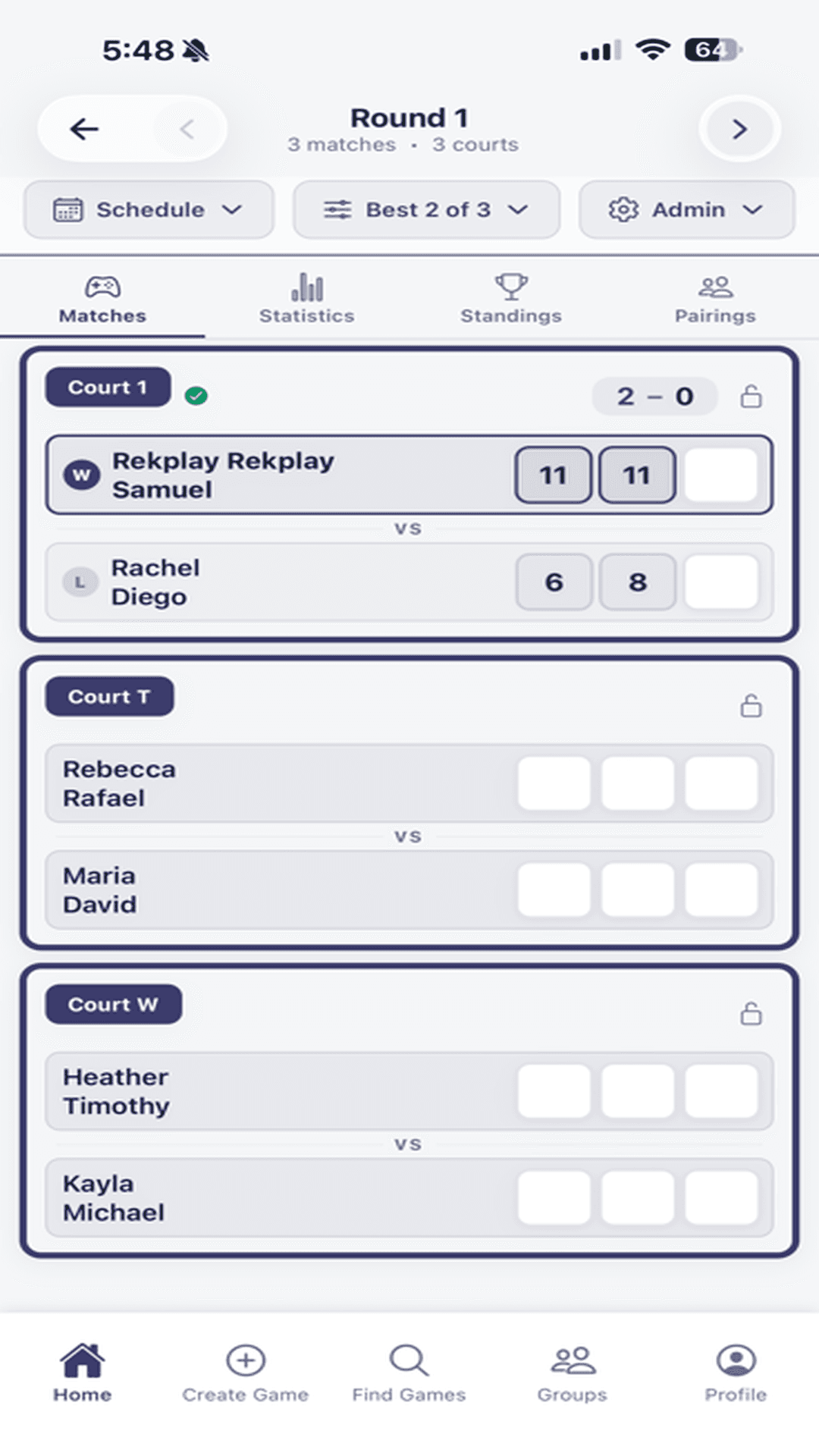 RekPlay Live Scoring